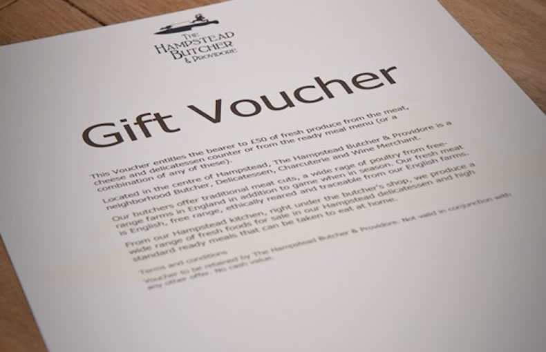 Gift Voucher | The Hampstead Butcher & Providore