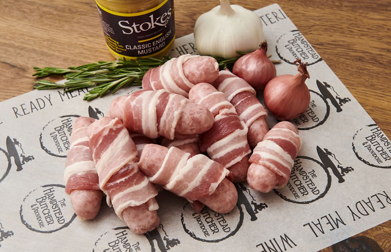 Pigs in blankets (cocktail size, pack of 10)