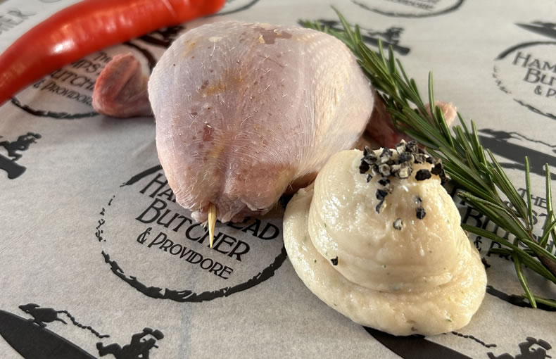 Quail Stuffed with Chicken Mousse - 2 pack